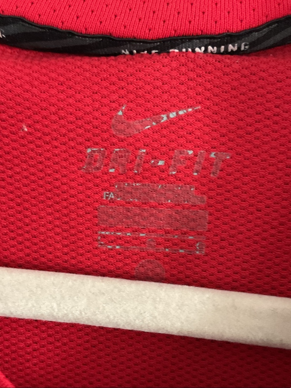 Nike Long Sleeve Dri-FIT Performance Top - Red - Picture 2 of 4